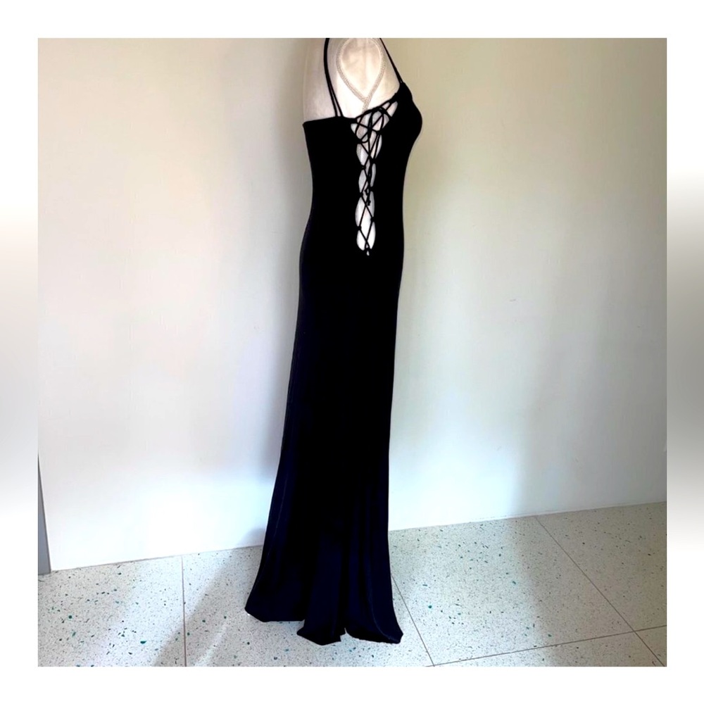 COPY - Rachel Pally Black Lace Up Sides Maxi Dress-Small